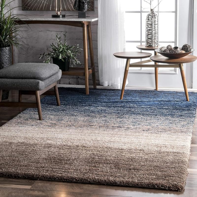 AZAN RUGS Premium Shaggy Collection Non-Shedding Living Room Bedroom Entryway Plush 2-inch Thick Area (Size:- 2x6 feet)