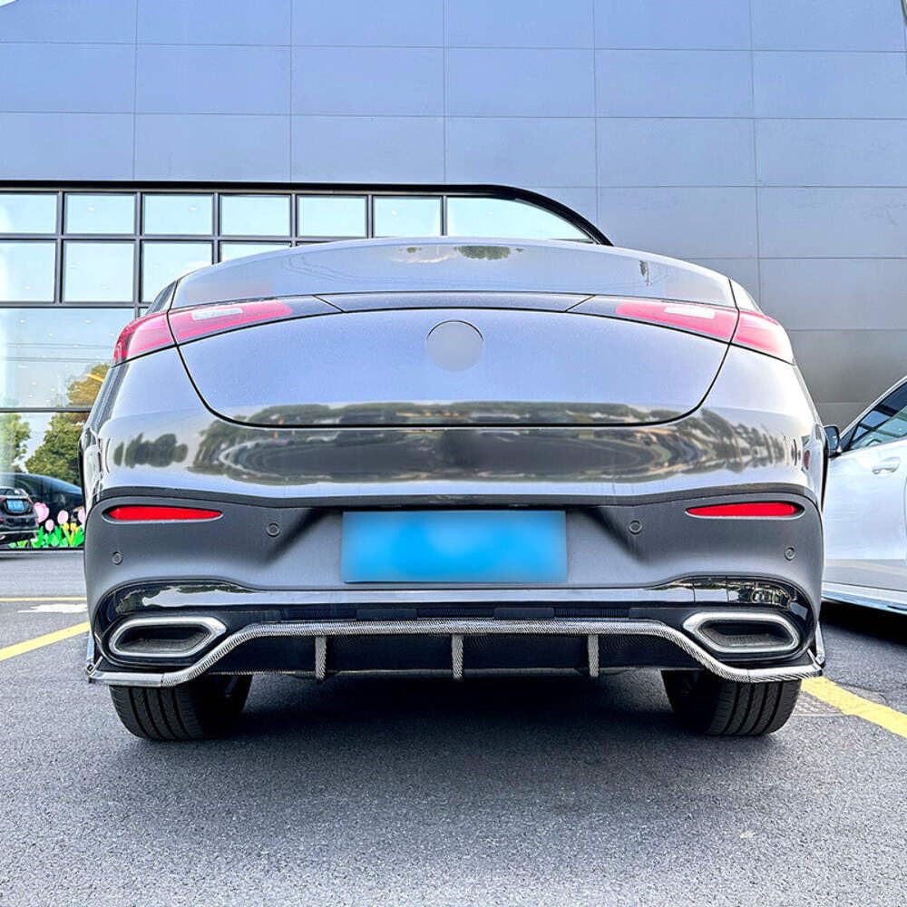 Car Craft Compatible With Mercedes Benz Glc Coupe W254 C254 2024+ Amg Rear Bumper After Lip Diffuser Lip Skirts Splitter Flag Canard Glossy Black Zst-810 Gb CC-6180