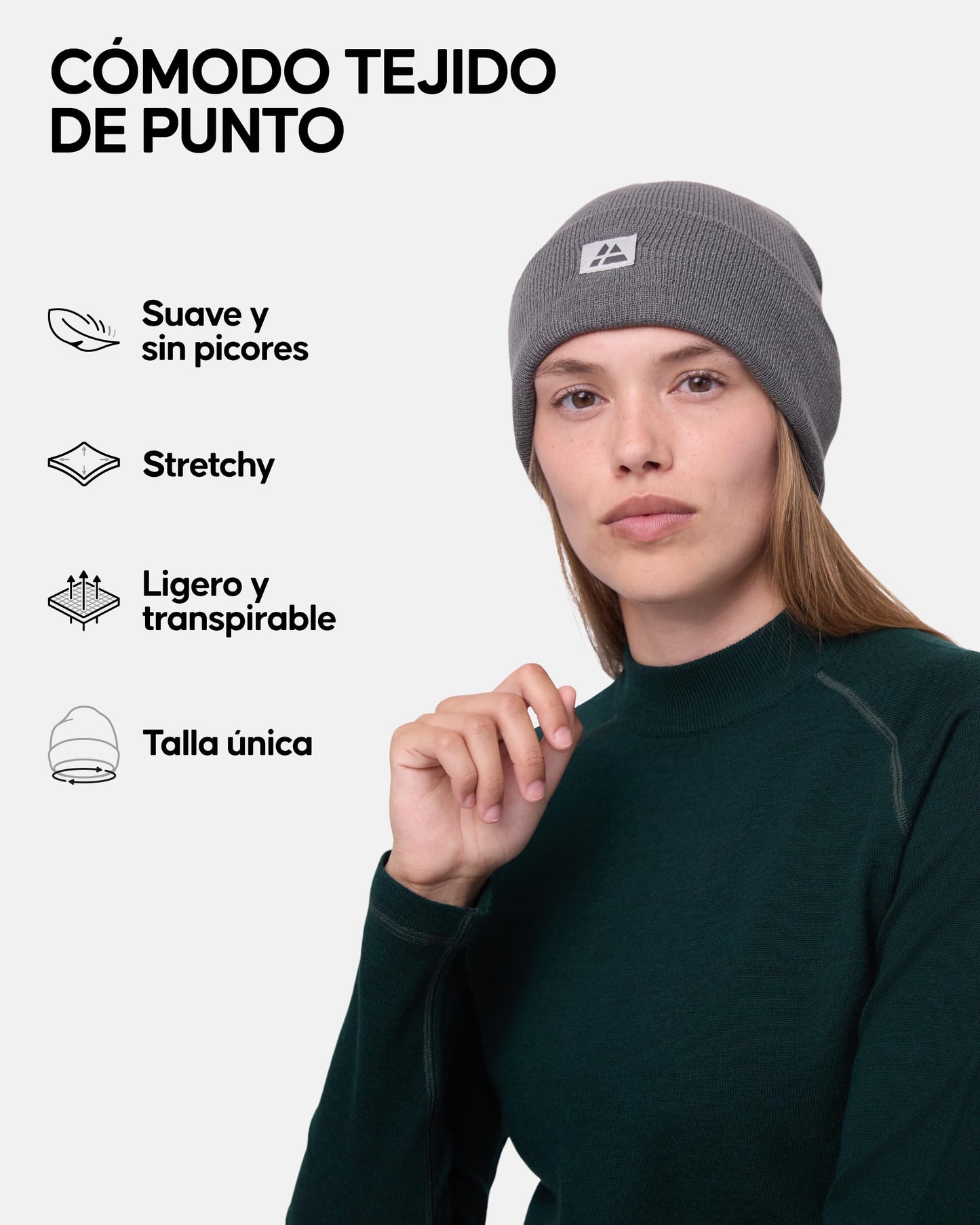 DANISH ENDURANCE Gorro de Punto Estilo Beanie, Mostaza, Talla única