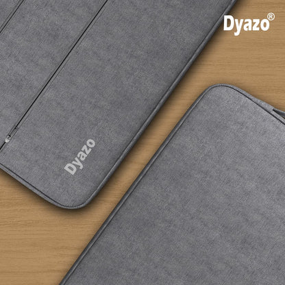 Dyazo 14.1 Inch Laptop Sleeve Case Cover With Handle And Two Front Pocket (Grey)