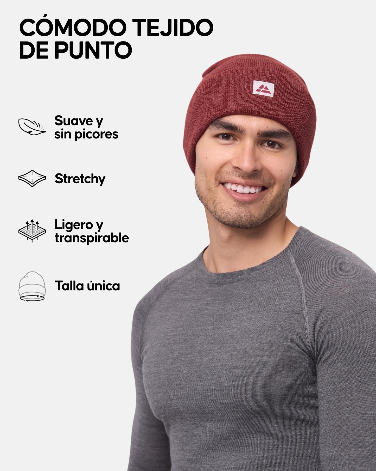 DANISH ENDURANCE Gorro de Punto Estilo Beanie, Mostaza, Talla única