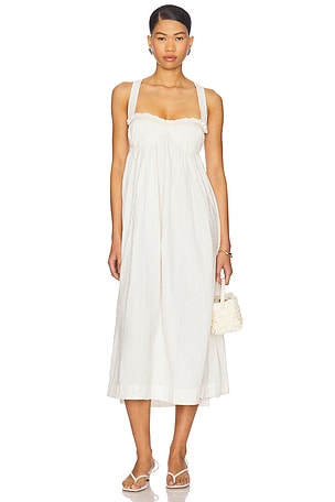 x free-est Poppy Midi Dress In Coconut Milk