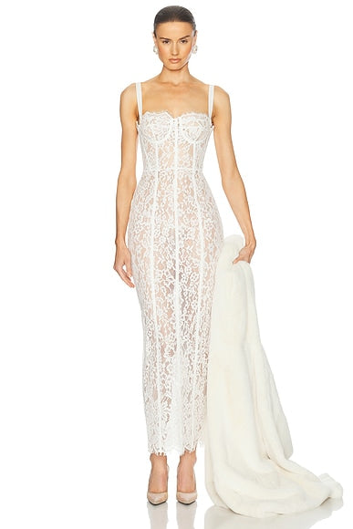 The Lace Column Dress