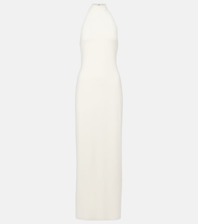Carrie halterneck jersey maxi dress