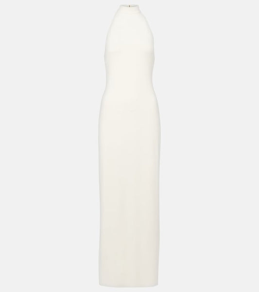 Carrie halterneck jersey maxi dress