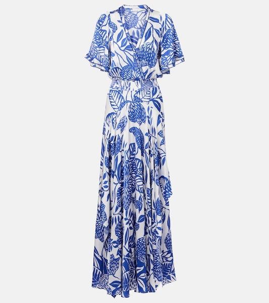 Mabelle satin maxi dress