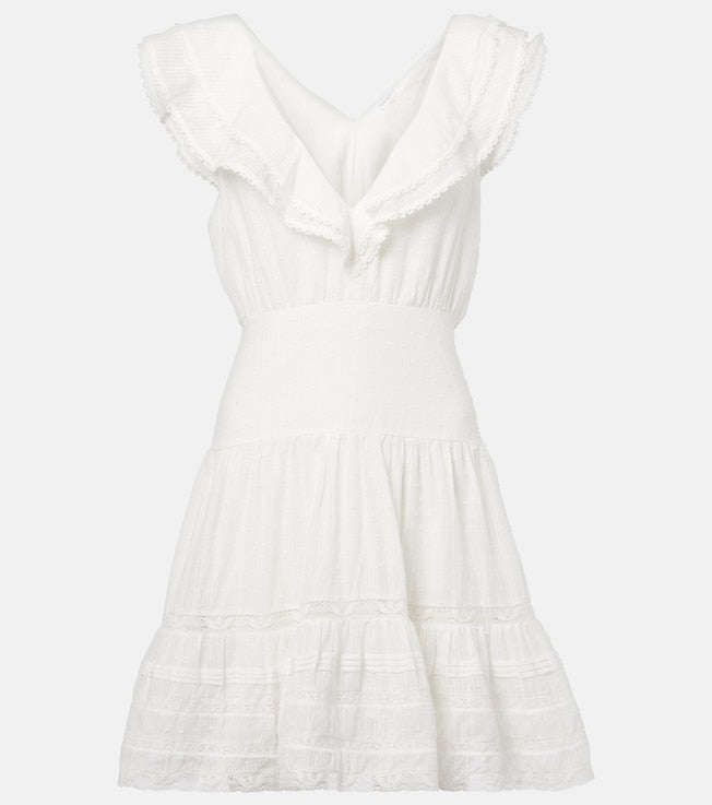 Della striped cotton minidress