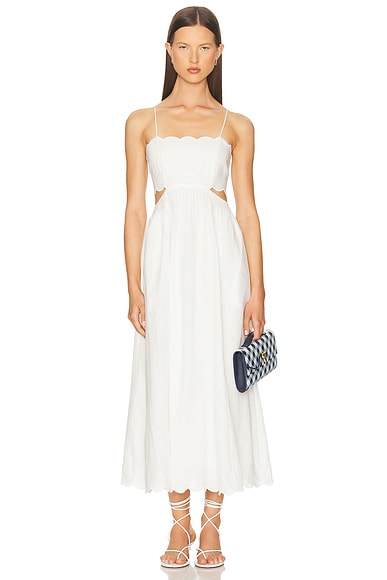 Rhiannon Scallop Midi Dress