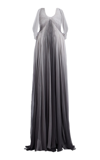 Off-The-Shoulder Silk-Chiffon Gown
