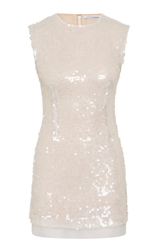 Kaia Sequined Tulle Mini Dress