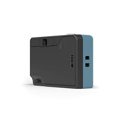 RETO Ultra Wide and Slim 35mm Reusable Daylight Film Camera - 22mm Wide Lens, Focus Free, Light Weight, Easy to Use (Teal) -123