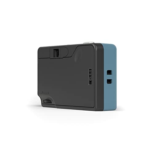 RETO Ultra Wide and Slim 35mm Reusable Daylight Film Camera - 22mm Wide Lens, Focus Free, Light Weight, Easy to Use (Teal) -123