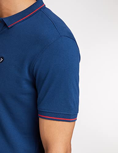 Van Heusen Men's Regular Fit Polo T-Shirt (VSKP517S011419_Nautical L)