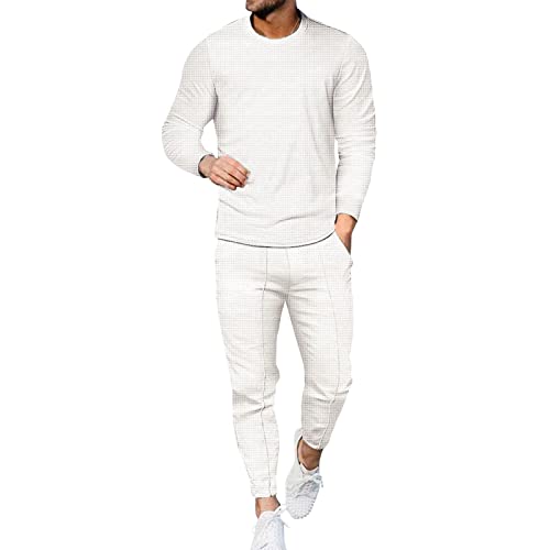 Herren Jogginganzug Freizeitanzug Sportanzug Leisure Suit Tracksuit Tracksuit Joggingsuit Trainingsanzug Sportbekleidung Hausanzug Comfortable Breathable 2-piece Fitness Langarm Sweatshirt