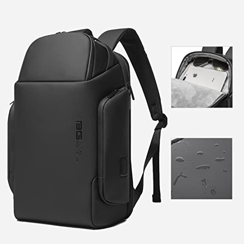 Red Lemon BANGE Nightmask Waterproof Polyester Unisex 15.6 inch Travel Laptop Backpack for Men and Women with USB Port (Grey)