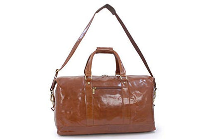 ASHWOOD - Genuine Leather Holdall - Large Overnight/Travel/Business/Weekend/Gym Sports Duffle Bag - 2070 - Chestnut test  6758622036057 test  {product.id} 6758622036057 bolt