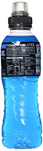 Powerade Sports Mountain Blast - isotonisches, kalorienarmes Sport Getränk mit Fruchtmix-Geschmack - mit Elektrolyten - Iso Drink in stylischen Einweg Flaschen (12 x 500 ml)