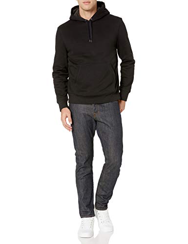 Amazon Essentials Men's Sherpa-Lined Pullover Hoodie Sweatshirt, Black, X-Large