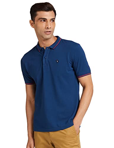 Van Heusen Men's Regular Fit Polo T-Shirt (VSKP517S011419_Nautical L)