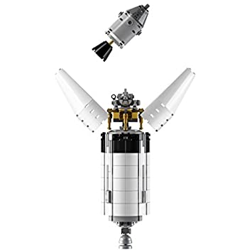 LEGO Ideas NASA Apollo Saturn V 21309 Outer Space Model Rocket for Kids and Adults, Science Building Kit (1969 Pieces) 4742510608473 bolt