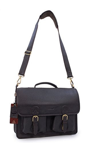 ASHWOOD - Large Briefcase Cross Body Bag - Laptop Bag with Padded Compartment - Business Office Work Bag - Genuine Leather - 8190 test  6758624723033 test  {product.id} 6758624723033 bolt