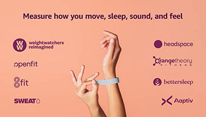 Amazon Halo Band - Large – Measure how you move, sleep, and sound – Designed with privacy in mind - Winter + Silver