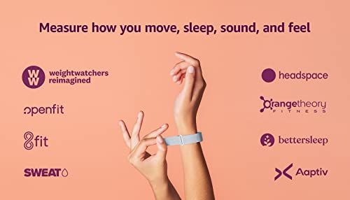 Amazon Halo Band - Large – Measure how you move, sleep, and sound – Designed with privacy in mind - Winter + Silver