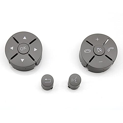 Car Craft C Class Steeering Wheel Button Compatible With Mercedes C Class Steering Wheel Button C Class W204 2007-2011 E Class W212 2009-2013 Gray