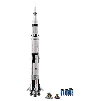 LEGO Ideas NASA Apollo Saturn V 21309 Outer Space Model Rocket for Kids and Adults, Science Building Kit (1969 Pieces) 4742510608473 bolt