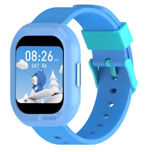 Noise Champ 2 Smart Watch for Kids with Habit Reminders (Handwash, Brushing, etc), 7 Days Battery, NoiseFit Sync App, IP68 Waterproof, Health Tracker, in-Built Games, Multiple Modes (Frozen Blue)