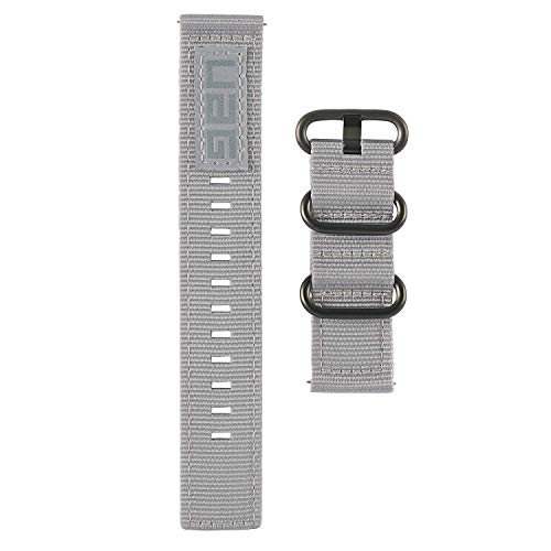 Urban Armor Gear UAG Watch Band, NATO Watch Strap Designed for Galaxy Watch 5 / 5 Pro / Galaxy Watch 4 44mm / Classic 46mm / 4 40mm / Classic 42mm / Fits Most Universal 20mm Watch Lugs - Grey