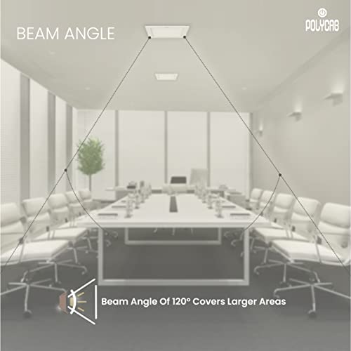 Polycab 12W LED Panel Light Scintillate Edge Slim Square Smart Offers Bright Lumination Long Lifespan No Harmful Radiation (Neutral White, 4000K, 1 PC, Cut Out: 5.9 inches)