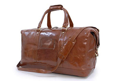 ASHWOOD - Genuine Leather Holdall - Large Overnight/Travel/Business/Weekend/Gym Sports Duffle Bag - 2070 - Chestnut test  6758622036057 test  {product.id} 6758622036057 bolt