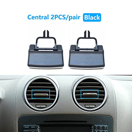 Car Craft Ml Ac Vent Slider Compatible With Mercedes Ml Ac Vent Slider Ml W164 2005-2012 Gl W164 2005-2012 Black Front