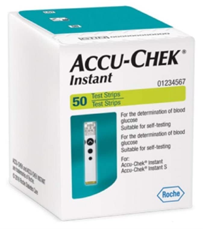 Accu-Chek Instant Test Strips, 50 Count (Multicolor)
