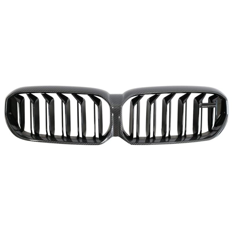 Car Craft Front Bumper Grill Compatible With Bmw 5 Series G30 21 Lci Front Bumper Grill Carbon Fiber