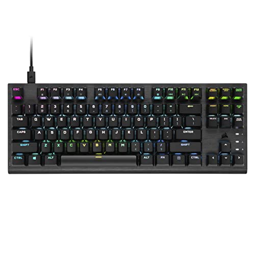 Corsair K60 PRO TKL Wired Optical-Mechanical OPX Linear Switch Gaming Keyboard with 8000Hz Polling Rate - Black