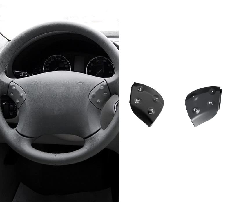 Car Craft C Class Steering Button Compatible With Mercedes C Class Steering Button C Class W203 2000-2007 Black