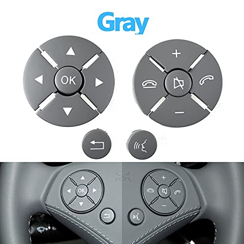 Car Craft S Class Steering Wheel Button Compatible With Mercedes S Class Steering Wheel Button S Class W221 2010-2013 Gray Lci