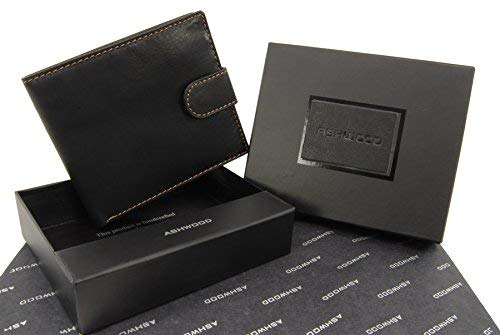 ASHWOOD - Slim Classic Bi-fold Wallet & Gift Box - Genuine Leather - 3 Credit Card Section with ID Window - 1222 test  6758620495961 test  {product.id} 6758620495961 bolt
