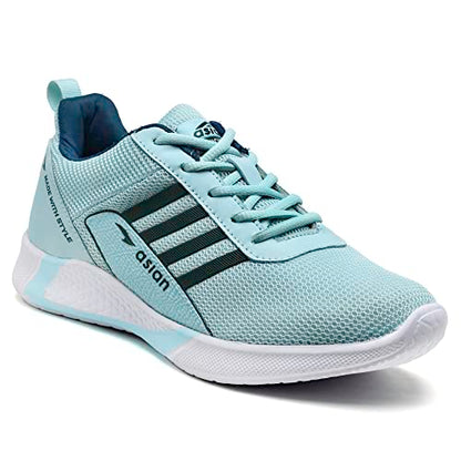 ASIAN Women's Tokyo-01 Sports Running,Walking & Gym Shoes with Eva Sole | Casual Sneakers Lightweight Shoes for Women's & Girl's Aqua