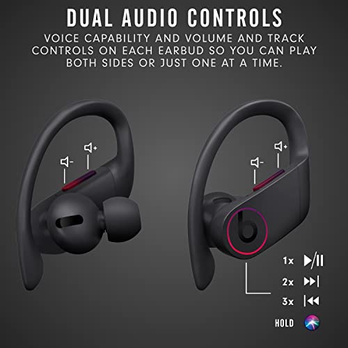 Powerbeats Pro Wireless Earbuds - Apple H1 Headphone Chip, Class 1 Bluetooth Headphones, 9 Hours of Listening Time, Sweat Resistant, Built-in Microphone - Black