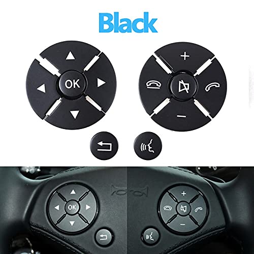 Car Craft S Class Steering Wheel Button Compatible With Mercedes S Class Steering Wheel Button S Class W221 2010-2013 Black Lci