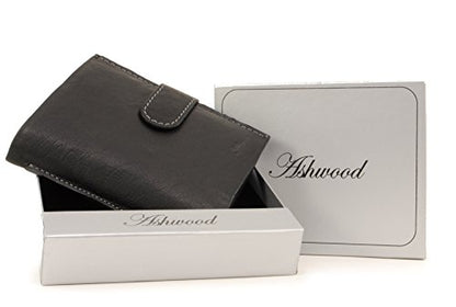 ASHWOOD - Tri Fold Coin Wallet & Gift Box - Buffalo Leather - 13 Pocket Extra Capacity - 4 Credit Card Section, Coin Pouch and ID Holder - 1412 test  6758620921945 6758620921945 bolt