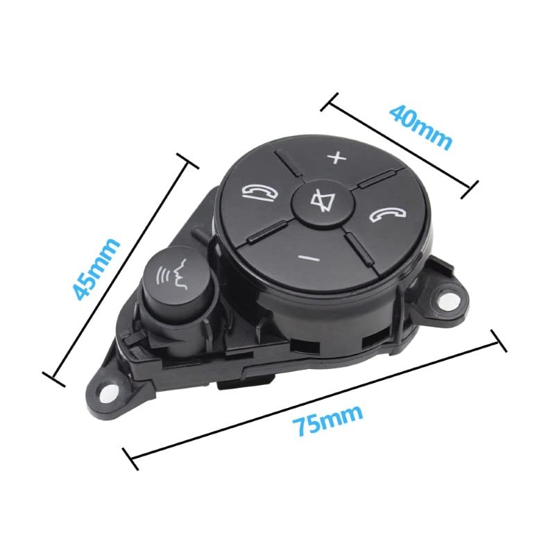 Car Craft C Class Steeering Wheel Button Compatible With Mercedes C Class Steering Wheel Button C Class W204 2007-2011 E Class W212 2009-2013 Assembley Left Black