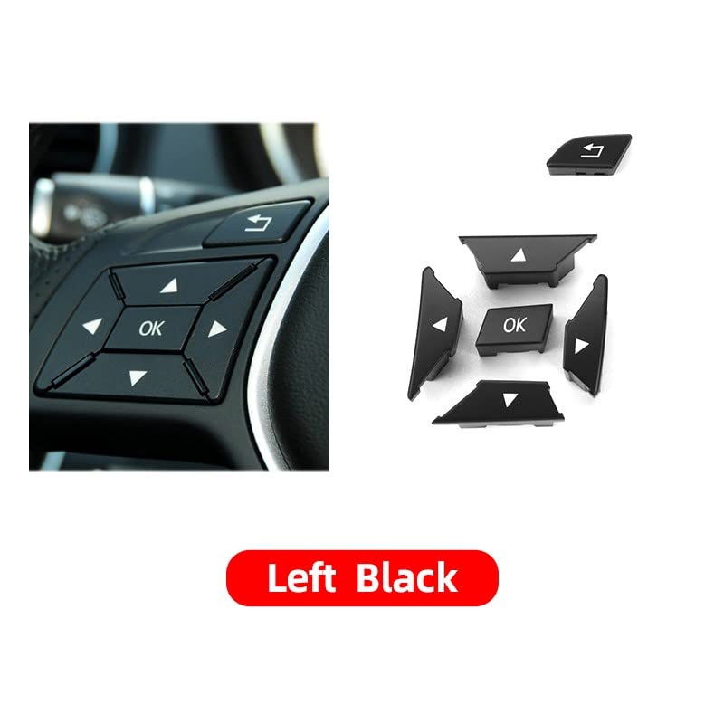 Car Craft Gla Steering Wheel Button Compatible With Mercedes Gla Steering Wheel Button C Class W204 2011-2014 Gla W156 2015-2020 B Class W246 2012-2018 A Class W176 2013-2018 Cls W218 2013-2018 Black