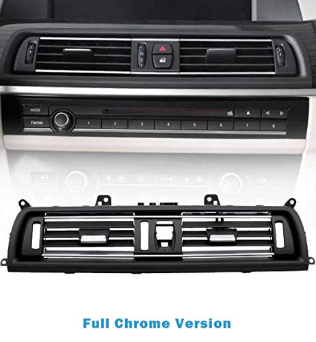 Car Craft 5 Series Ac Vent Compatible With Bmw 5 Series Ac Vent 5 Series F10 2010-2017 6 Series F12 2011-2016 Chrome Centre