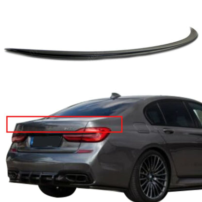 Car Craft 7 Series Spoiler Trunk Spoiler Compatible with BMW 7 Series Spoiler Trunk Spoiler 7 Series G12 2016-2022 Glossy Black -graphql
