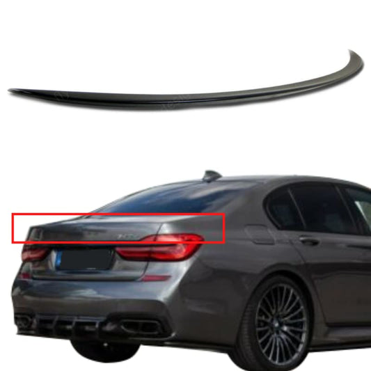 Car Craft 7 Series Spoiler Trunk Spoiler Compatible with BMW 7 Series Spoiler Trunk Spoiler 7 Series G12 2016-2022 Glossy Black -graphql