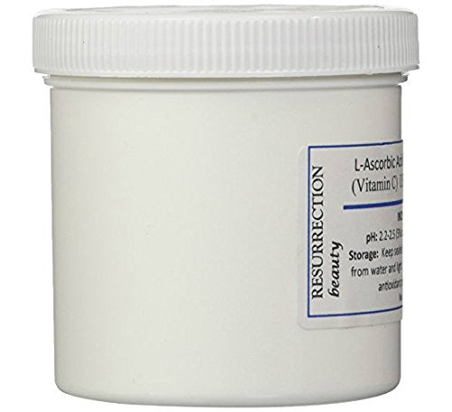 L-Ascorbic Acid Powder (Vitamin C), 6 oz. Jar. For Use in Serums and Cosmetic Formulations. 4778525425753 bolt